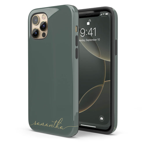 Custom Name Fresh Calligraphy iPhone Case - Horizontal